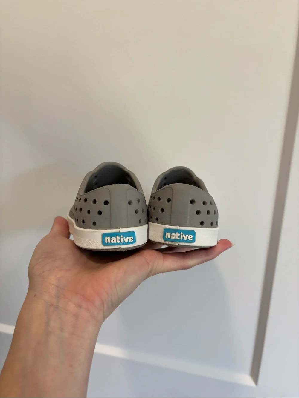 Native Jefferson Toddler Slip On  Grey Size C5